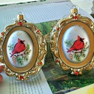 Two  christmas ornaments